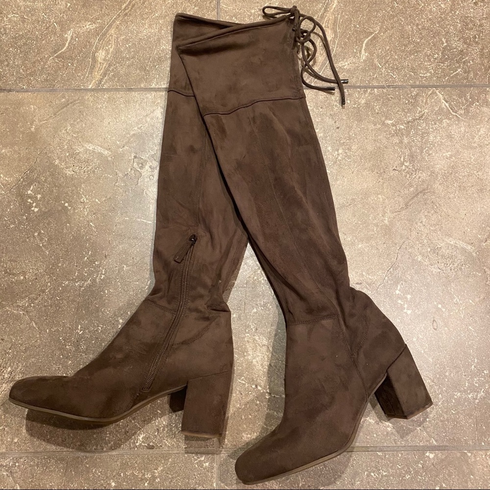 Suede Knee High boots